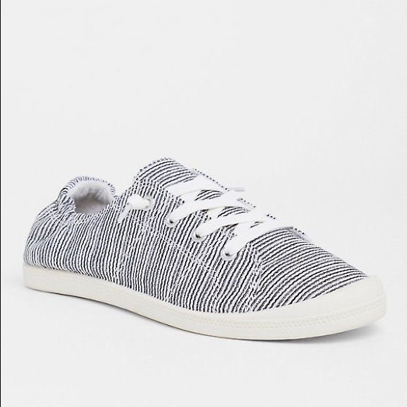 torrid Shoes - 💕SOLD💕 Torrid STRIPE RUCHED SNEAKER (WIDE WIDTH) size 7